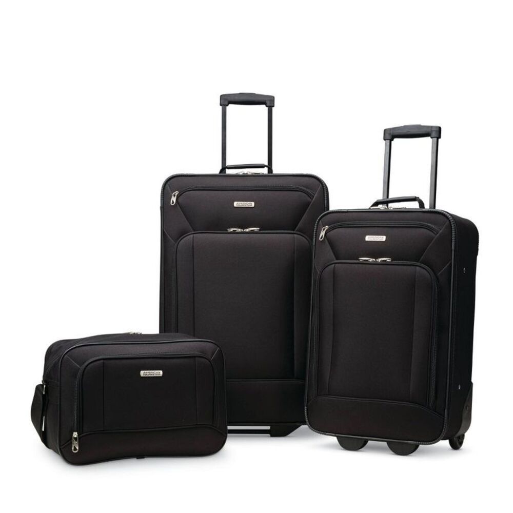 American Tourister Softside Fieldbrook XLT 3pc Set - Black